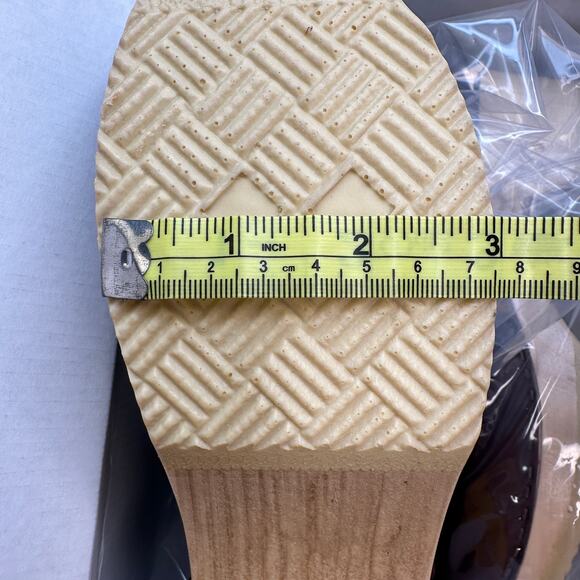 No. 6 Store 5" Pull On Shearling Clog Boot on Mid Heel Brown Aviator Size 38 NIB - Picture 12 of 16